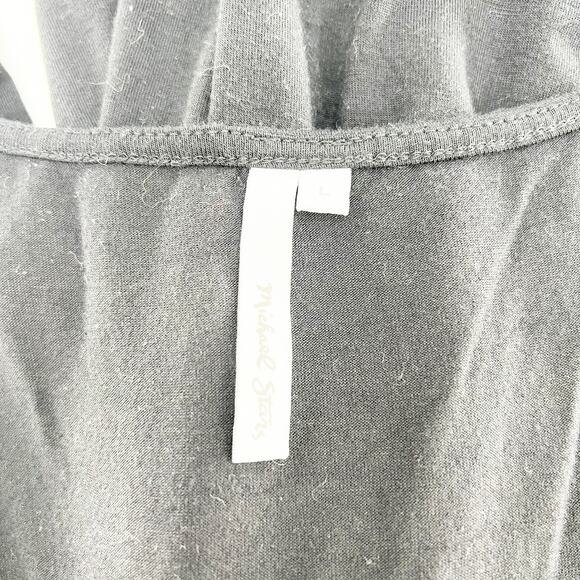 Michael‎ Stars Women's Black Long Sleeve Midi Wrap Dress Size L - Picture 5 of 6